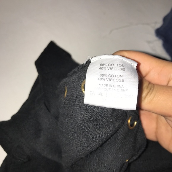 Belleni Black Cutout Open Wrap Cardigan Sweater - Picture 12 of 12